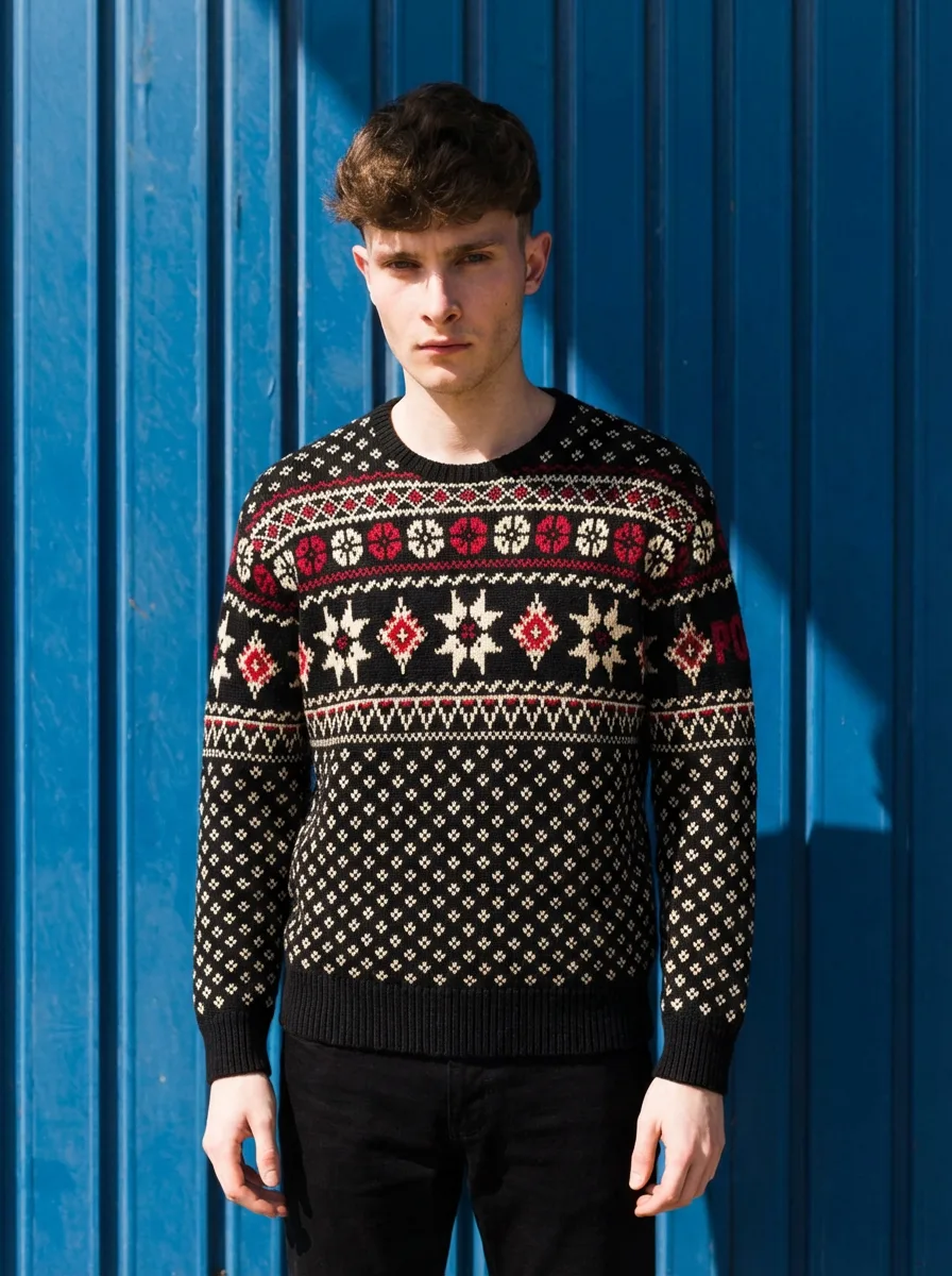 Tryonr AI virtual try-on result showing the same sweater on a model